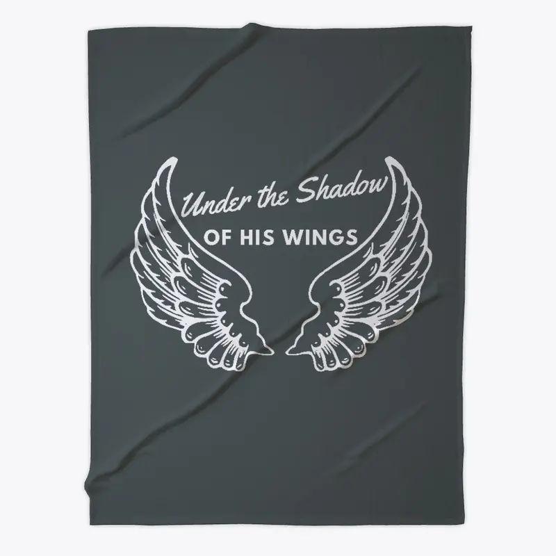 Under His Wings Fleece Blanket